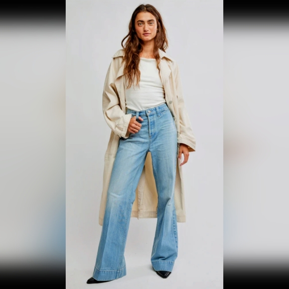 FREE PEOPLE CERINE JEANS - Picture 1 of 11